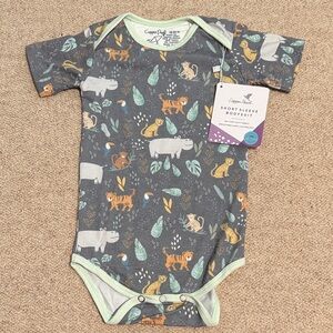 Copper Pearl Safari Animal Print Short Sleeve Bodysuit